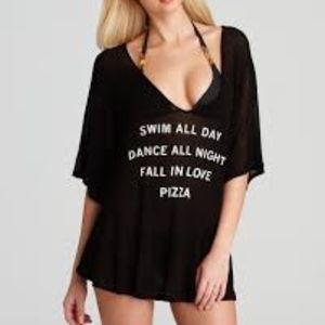 Wildfox | Pizza party tunic coverup